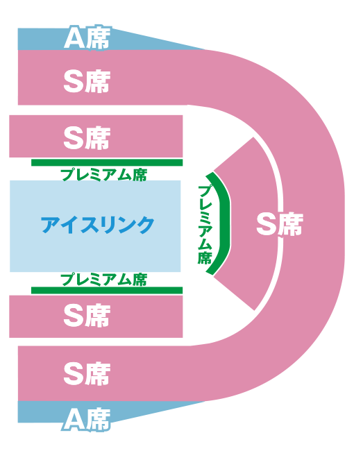 ディズニー・オン・アイス 2024 日本公演（広島）の座席図