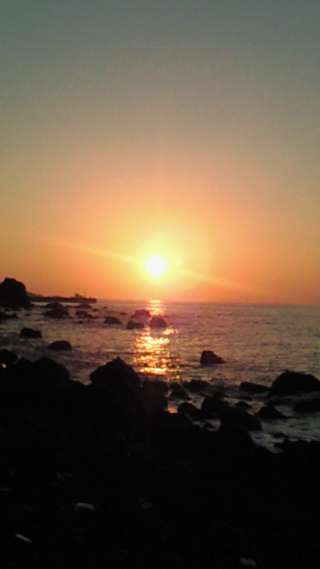 日本海の夕日