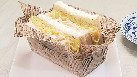 お好み焼きサンドモーニング