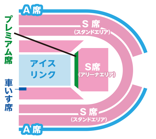 ディズニー・オン・アイス 2024 日本公演（神戸）の座席図