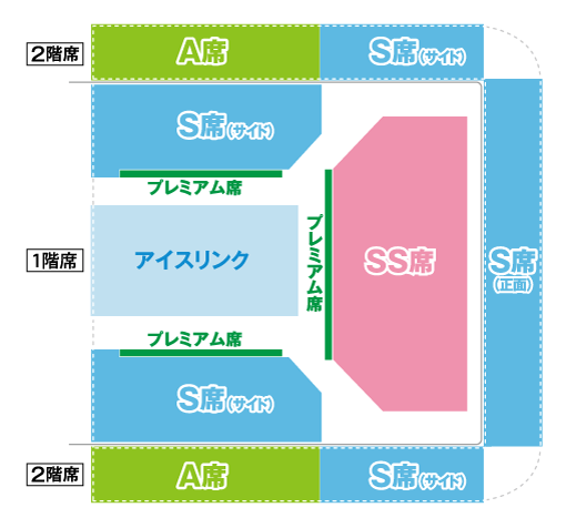 ディズニー・オン・アイス 2023 日本公演（三重・津）の座席図