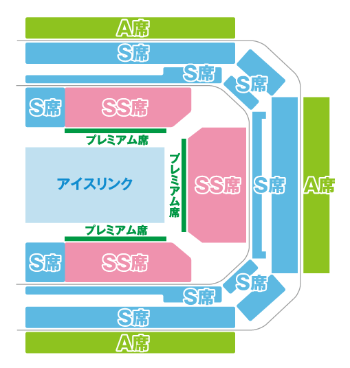 ディズニー・オン・アイス 2023 日本公演（佐賀）の座席図