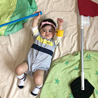 寝姿アート作品