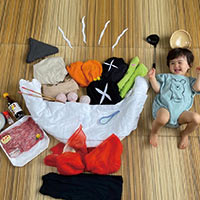 寝姿アート作品