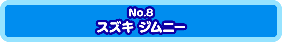 No.8　スズキ ジムニー