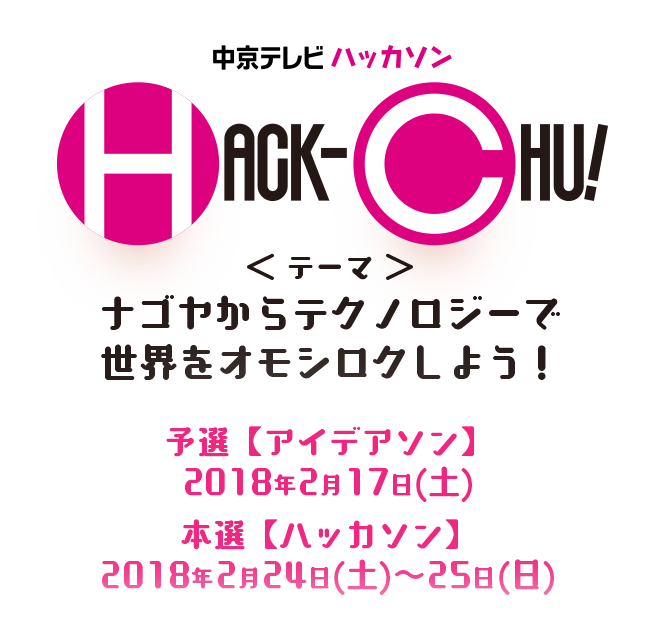 中京テレビハッカソン「HACK-CHU!」