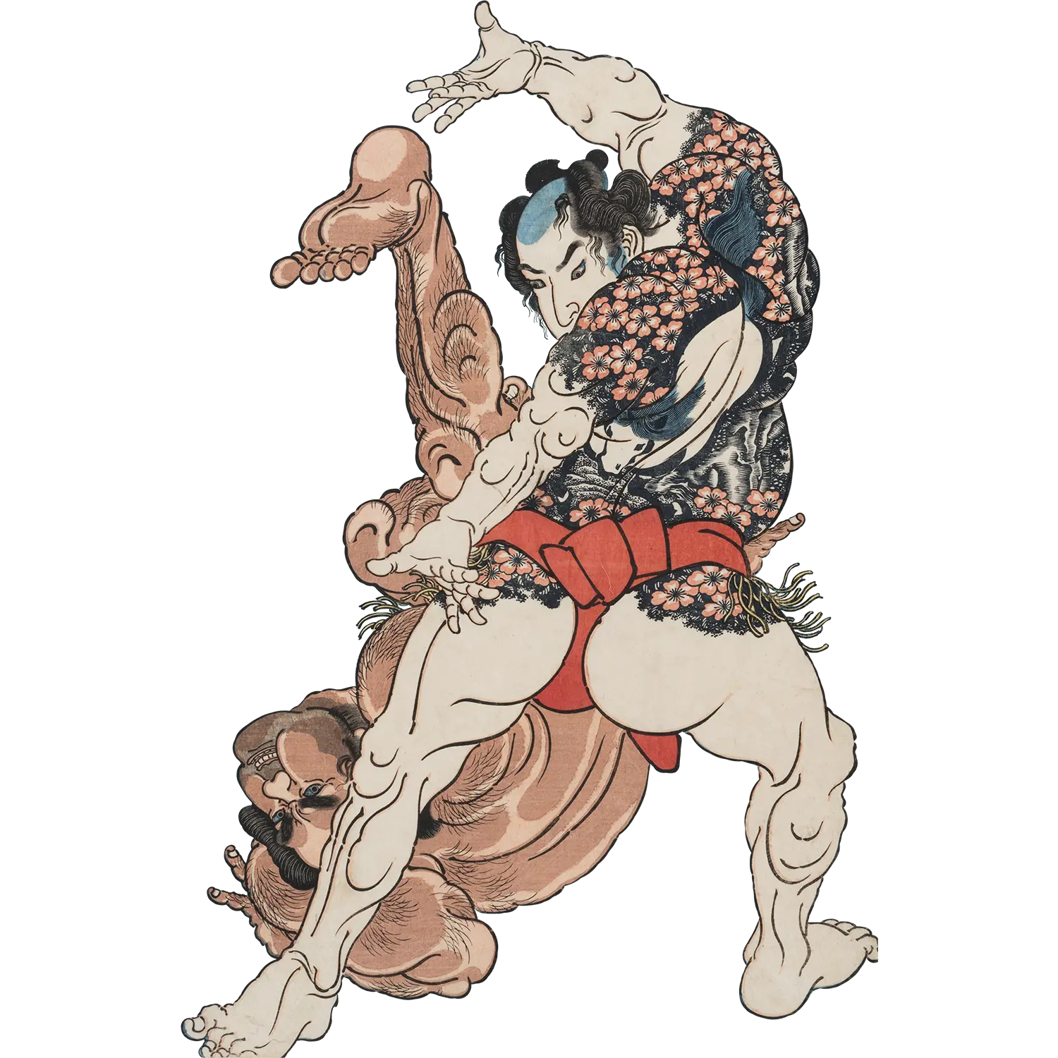 本朝水滸伝豪傑八百人一個　天眼礒兵衛