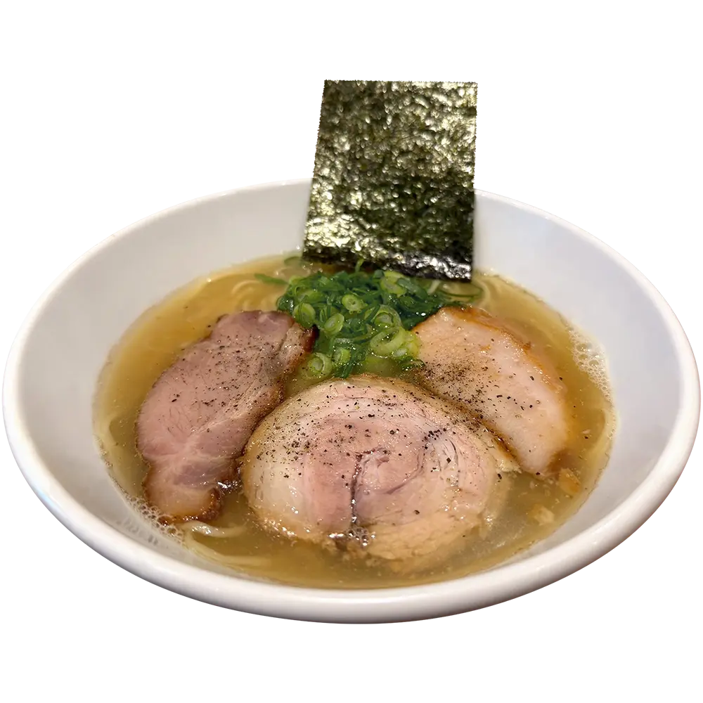 三つ巴チャーシュー塩ラーメン