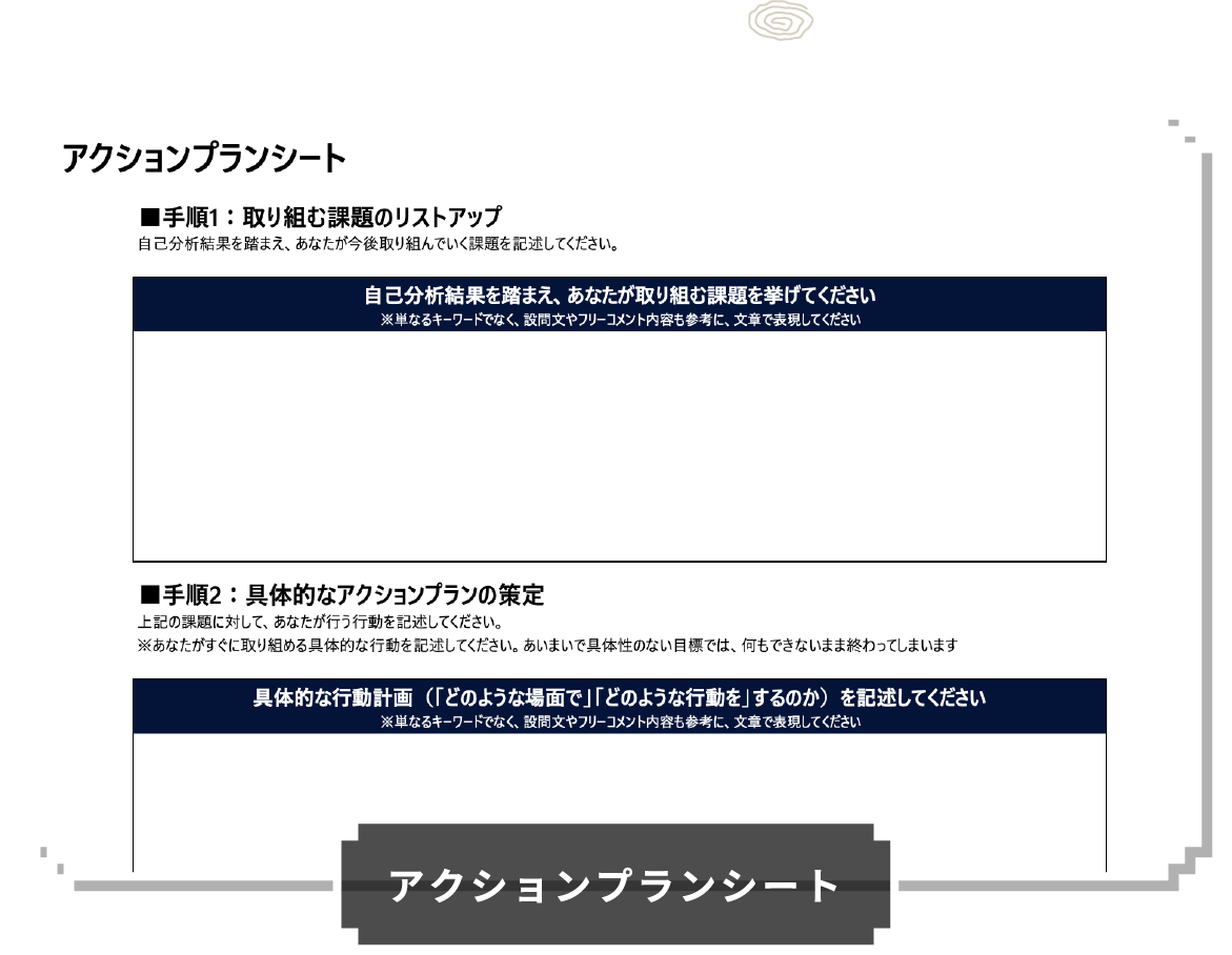 アクションプランシート