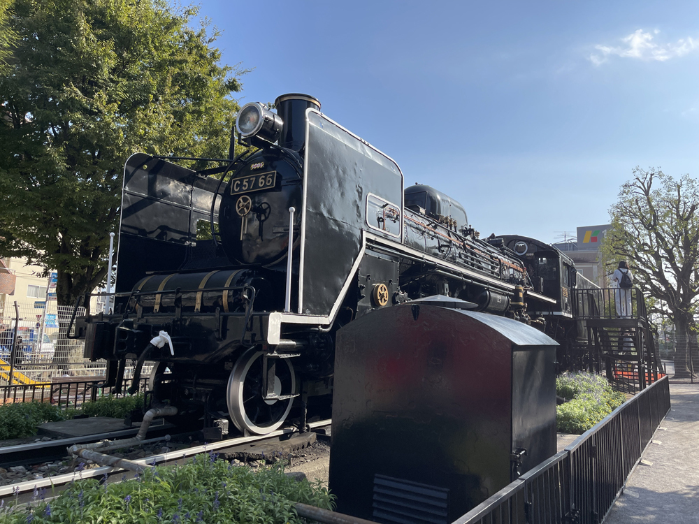 入新井西公園のC57。 | 稲見駅長の鉄道だよ人生は!! | 稲見眞一 | 中京