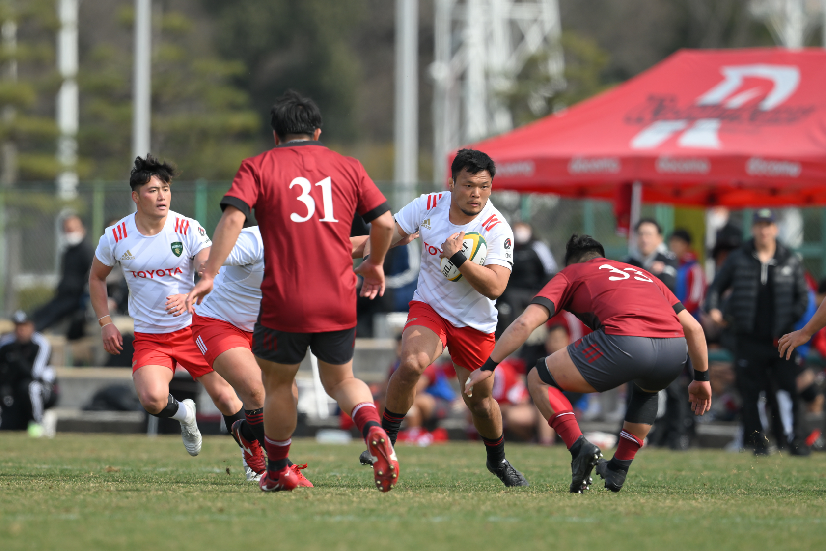 TOYOTAラグビー上下ジャージadidas - メルカリ アディダスラグビー